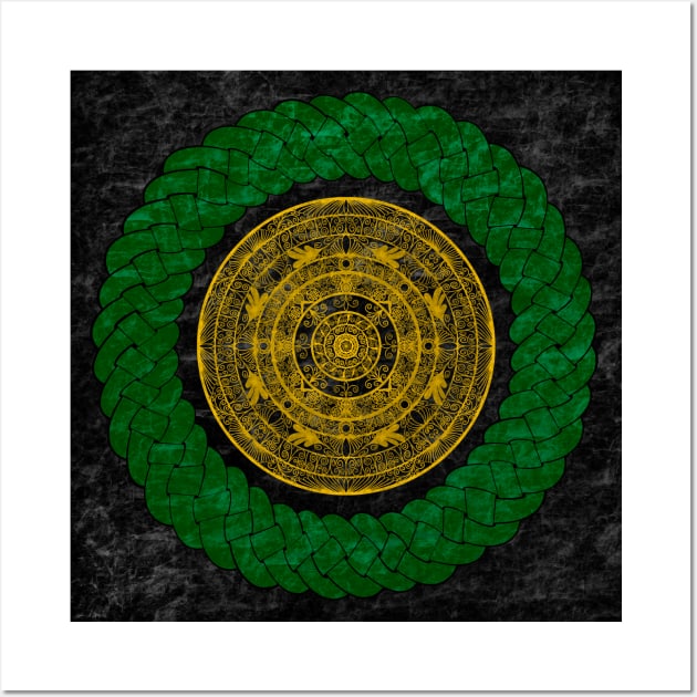 Celtic knot mandala Wall Art by Kcinnik